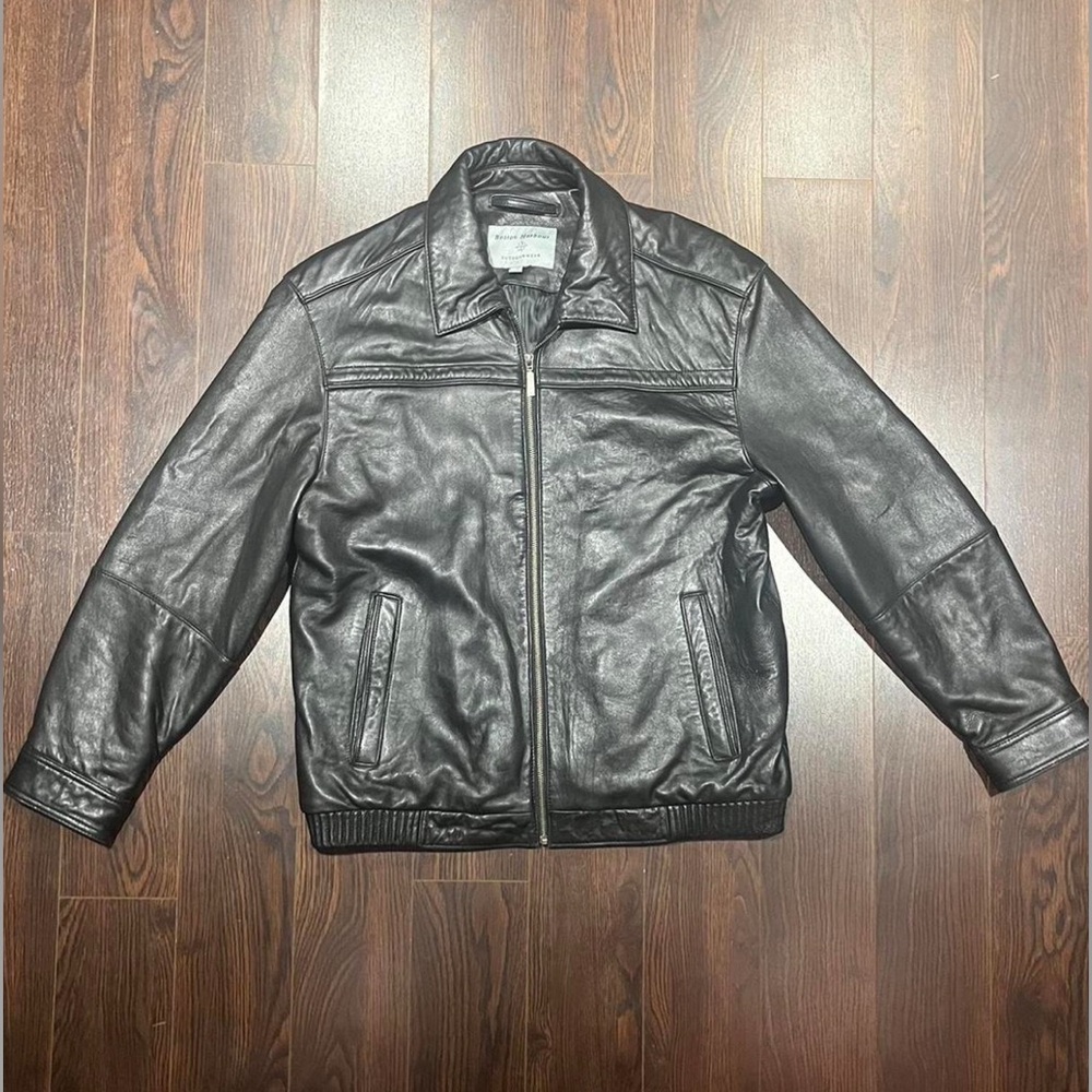 Leather Bomber Jacket